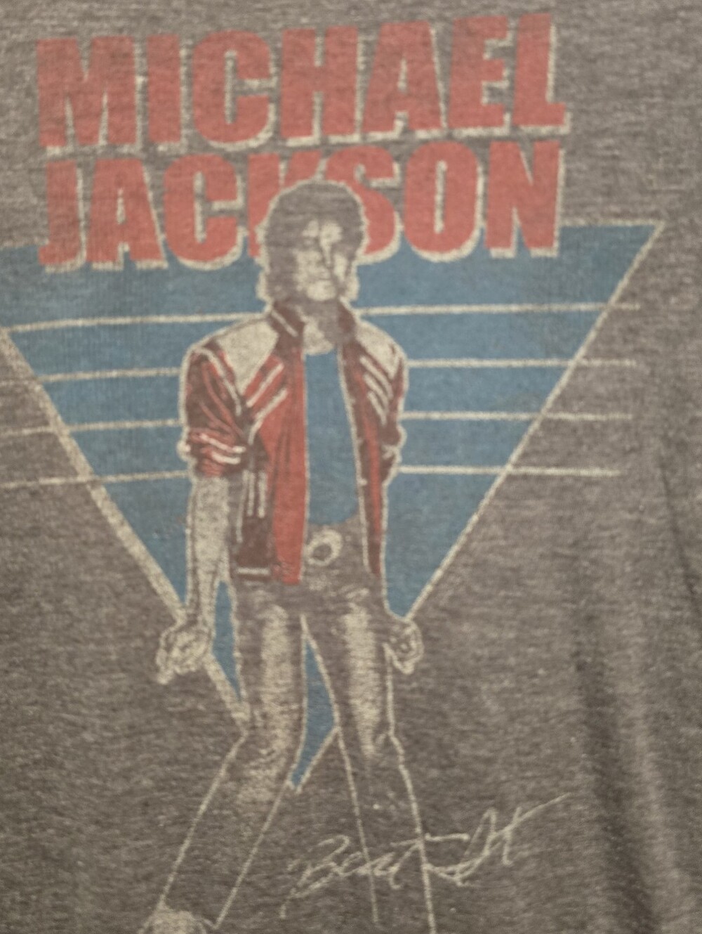 Michael Jackson Graphic Band Concert T Shirt XL Gray Vintage Style Tee - Picture 3 of 6